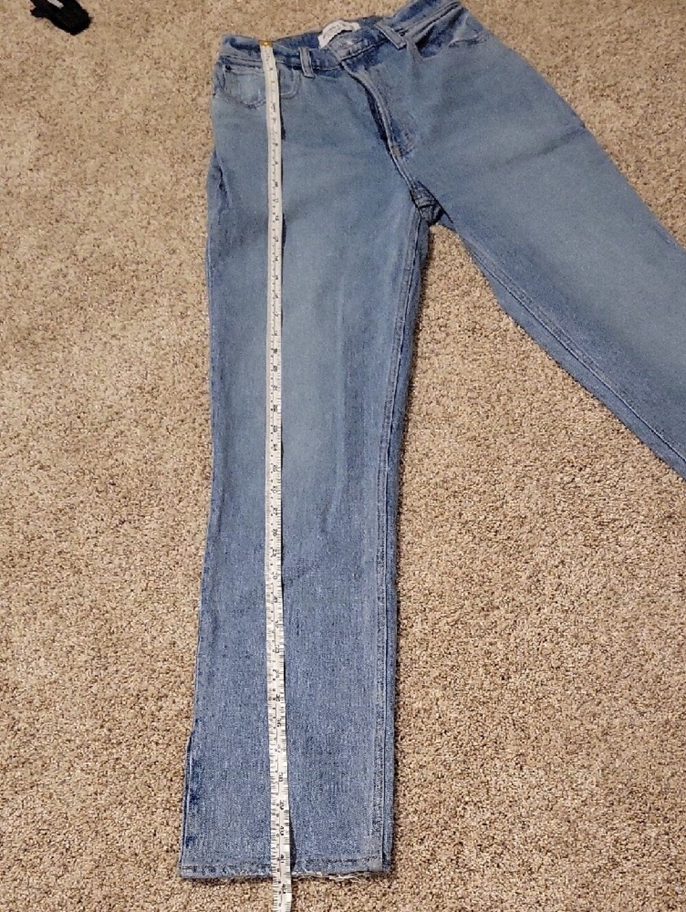 Abercrombie & Fitch Light Wash High-Rise Straight Jeans - Picture 2 of 7
